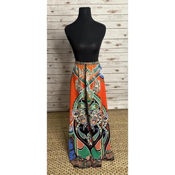 Forever 21 multicolored ethnic-inspired A-line maxi skirt Size Small - Picture 1 of 4